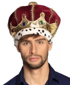 Suit Yourself Majesty King Multicolored Crown Halloween Costume Medieval Hat New